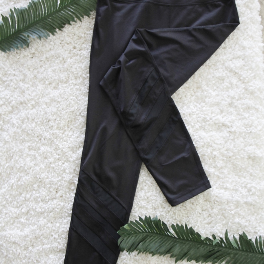 Black Workout Legging Everlast Medium with Mesh